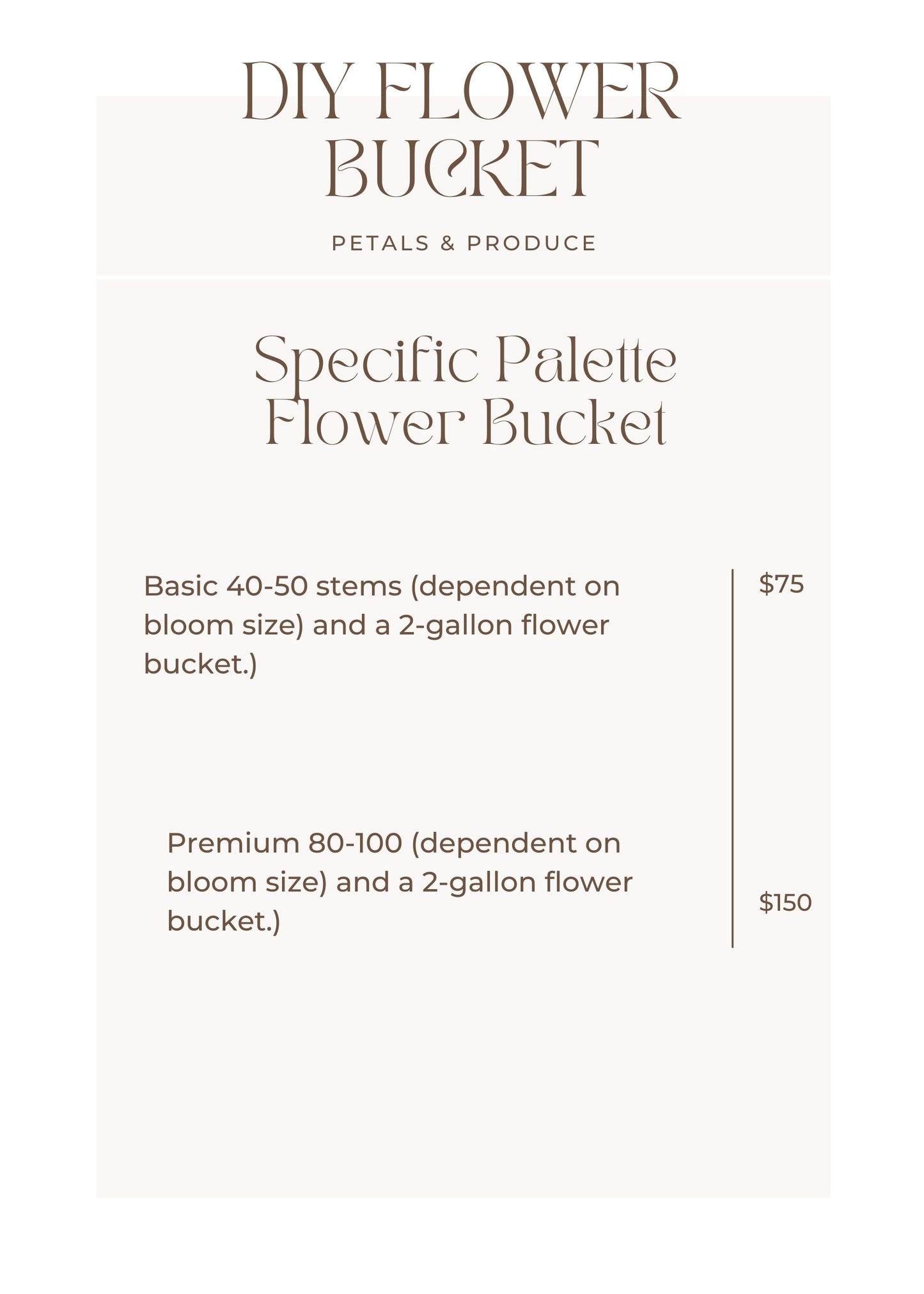 DIY Specific Palette Flower Bucket